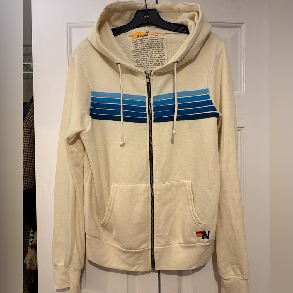 *Bundle* Aviator Nation Cream Sweatshirt and sweatpants set